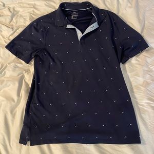 This is a Nike standard fit dry fit collared shirt